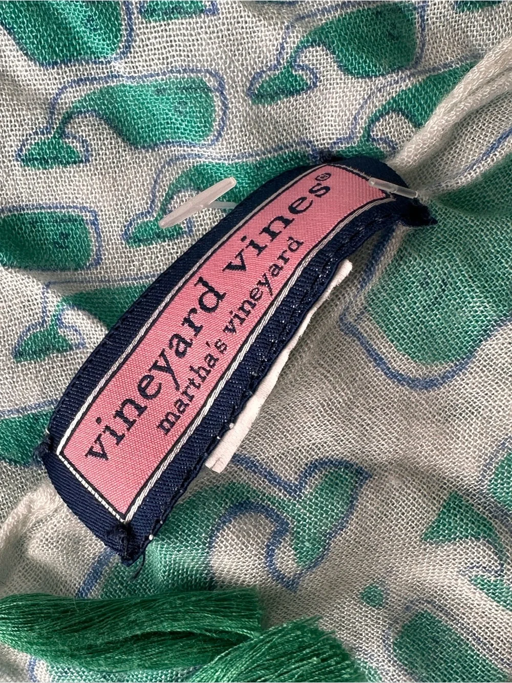Vineyard vines whale scarf 66x29